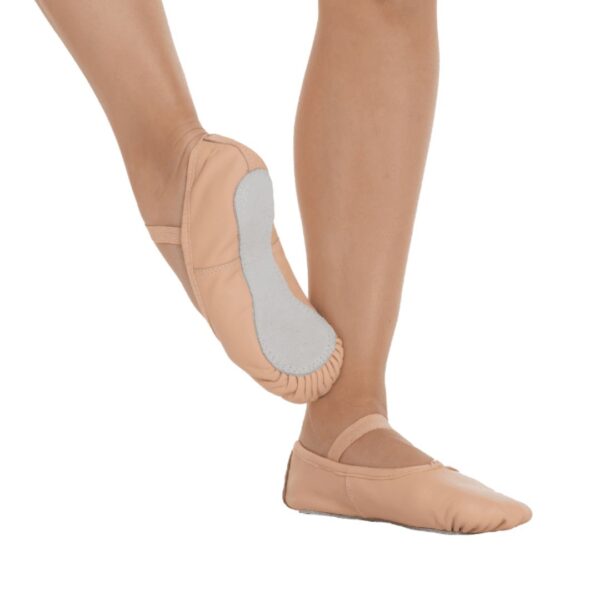 Zapatillas de ballet dancez-vous, modelo Ana: media punta en piel de suela entera.