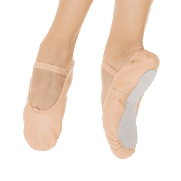Zapatillas de ballet dancez-vous, modelo Ana: media punta en piel de suela entera.
