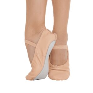 Zapatillas de ballet dancez-vous, modelo Ana: media punta en piel de suela entera.