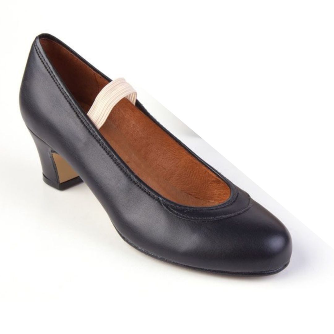 Zapato de flamenco semiprofesional con elástico