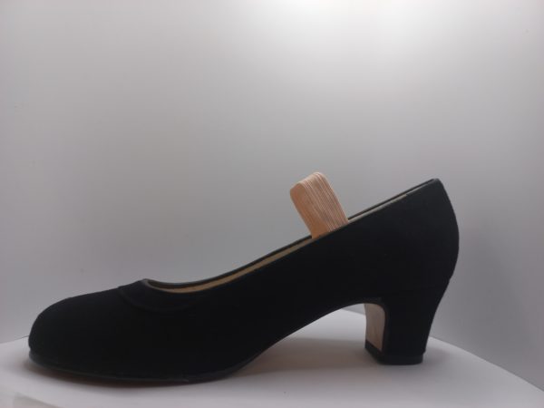 Zapatos de flamenco semiprofesionales con elástico en ante