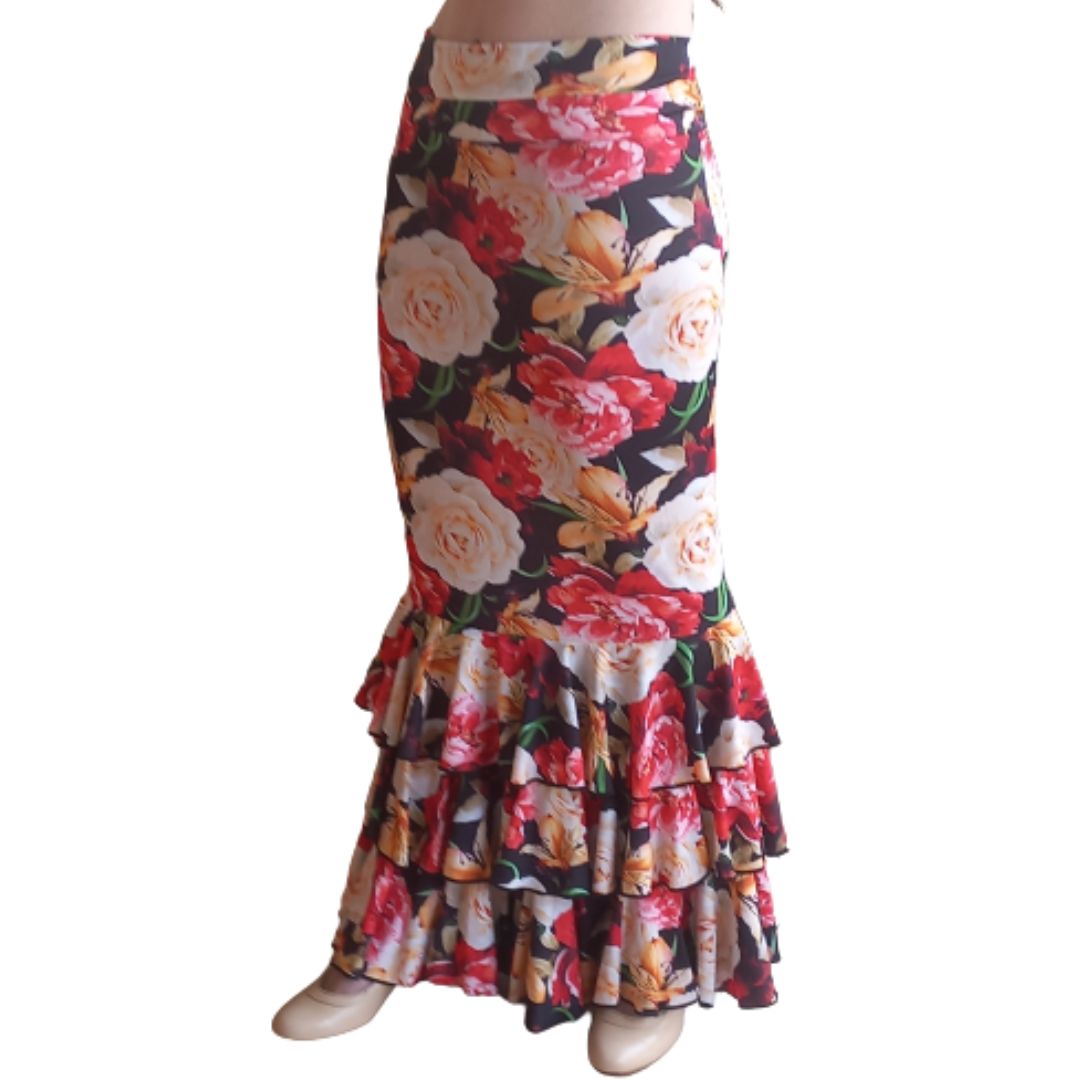 Falda de flamenco con 3 volantes Mod. Bulerías - Imagen 5