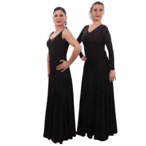 Falda de flamenco entallada con killas altas o bajas