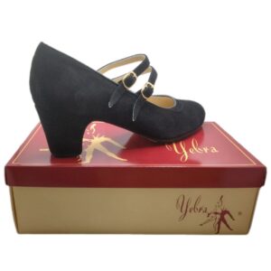 Zapatos de flamenco profesionales Lucía ante negro
